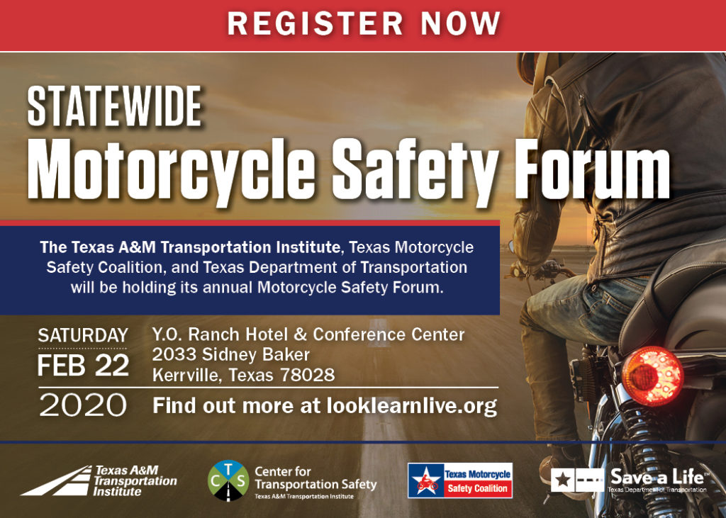 Registration for Texas Motorcycle Safety Forum information.